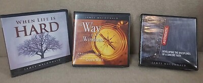 James Macdonald Authentic When Life Is Hard Way Of Wisdom Audio CDs Lot Of 3