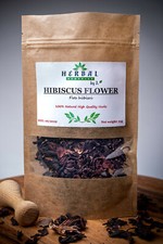 Hibiscus Tea Dried Flowers (Flos Hibisci) Rosella Loose Flower Hibiskus 50g