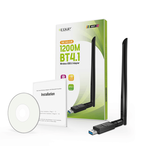 EDUP EP-AC1690 1200Mbps+BT4.1 Dual Wireless USB3.0 Adapter USB External Receiver - 第 9/12 張圖片