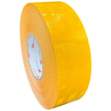 2" Yellow Reflective Tape 3M 3430 EGP Air Backed Micro Prismatic Type 1 Safety