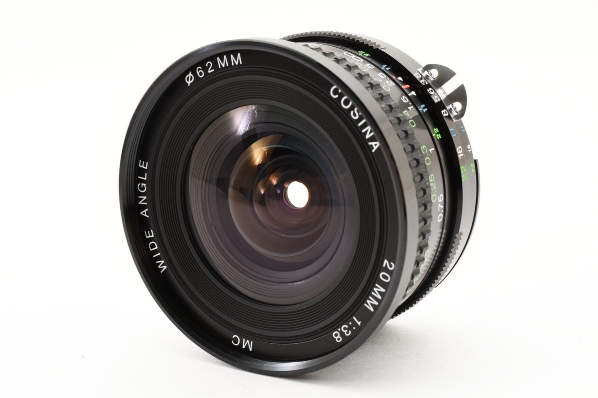 【美品】COSINA MC WIDE ANGLE 20mm f3.8 MINT ] Cosina MC 20mm F3.8 Wide Angle Lens for Nikon F mount