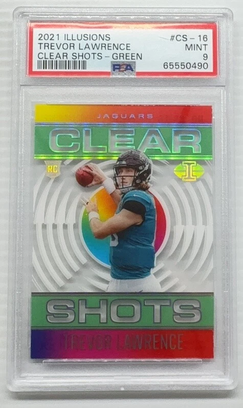 Trevor Lawrence Panini Illusions Clear Shots #CS16 Green