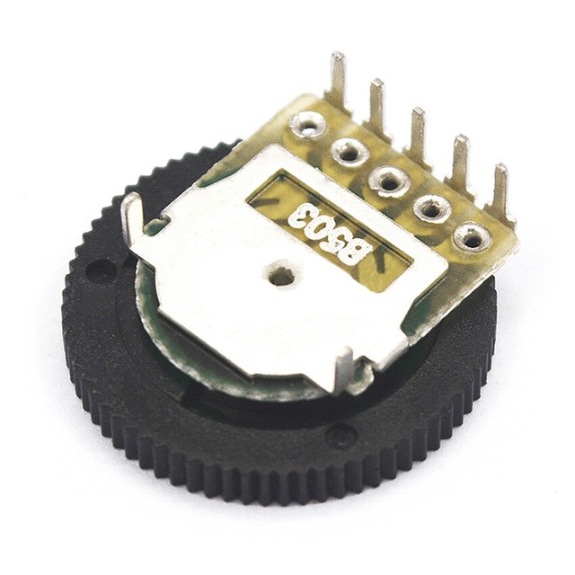 B503 50K Double Row 5 Pin Dial Gear Potentiometer 16*2MM (Disk