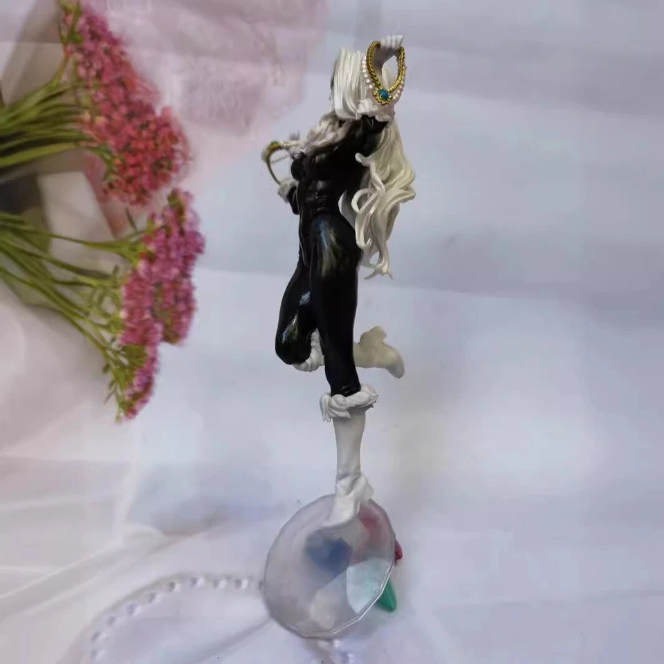 Nueva Estatua Bishoujo Gato Negro PVC Figura de Acción Modelo 10"" Adorno Regalo de Navidad Foto 2 de 4