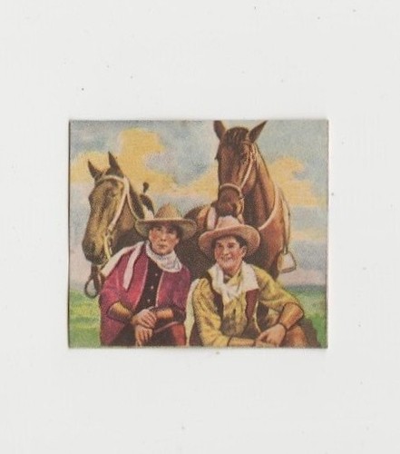 William S Hart + M Chevalier 1954 Aguila El Cine Paper Stock Trading Card E1 - Bild 1 von 2