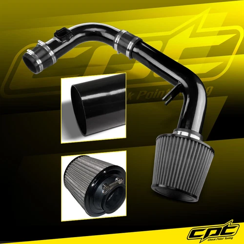 For 11-15 Chevy Cruze Non-Turbo 1.8L Black Cold Air Intake + Stainless Filter