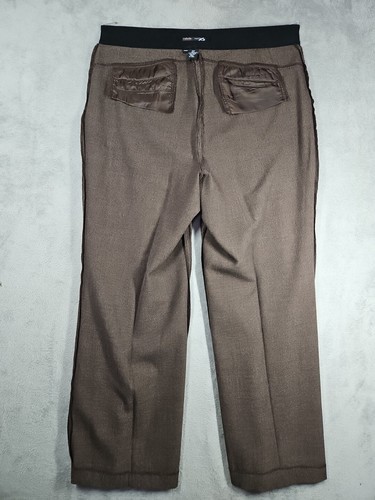 Rafaella Form & Function Ergofit Comfort Brown Elastic Waist Dress Pants Sz 16W - Picture 13 of 15