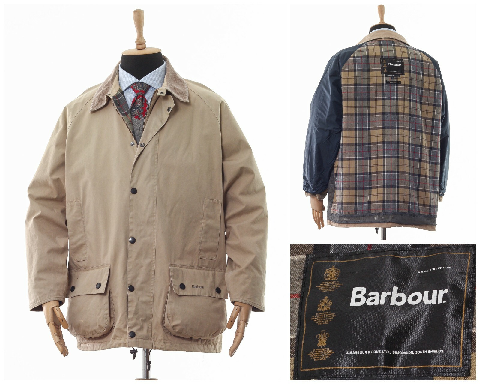 the original barbour tartan mens jacket