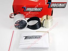 In Stock Turbosmart Boost Gauge Black Face Silver Bezel 0-30psi 52mm - 2 116