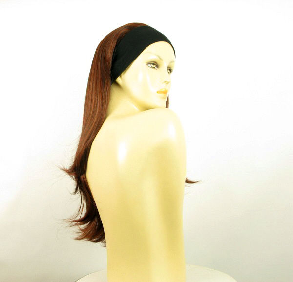 Perruque Avec Bandeau Bénédicte - Blond Clair Méché Cuivré - Longueur Longue Synthétique - Neuf Avec étiquettes