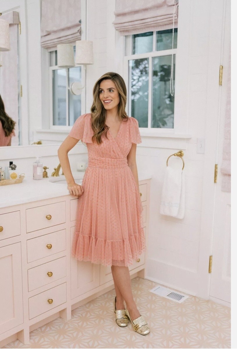 New Gal Meets Glam Zelda Dress Pink Above Knee Formal Short Sleeve