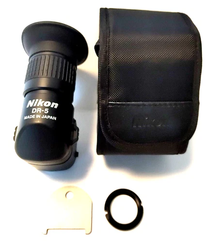 Nikon DR-5 Right Angle Viewfinder Eyepiece Adapter From JAPAN [MINT]