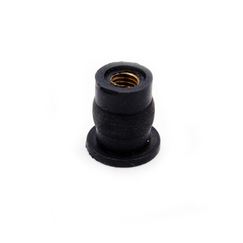 10PCS M5 Windscreen Fairing Rubber Brass Well Nuts For Honda CBR600 CBR900 - Foto 4 di 9