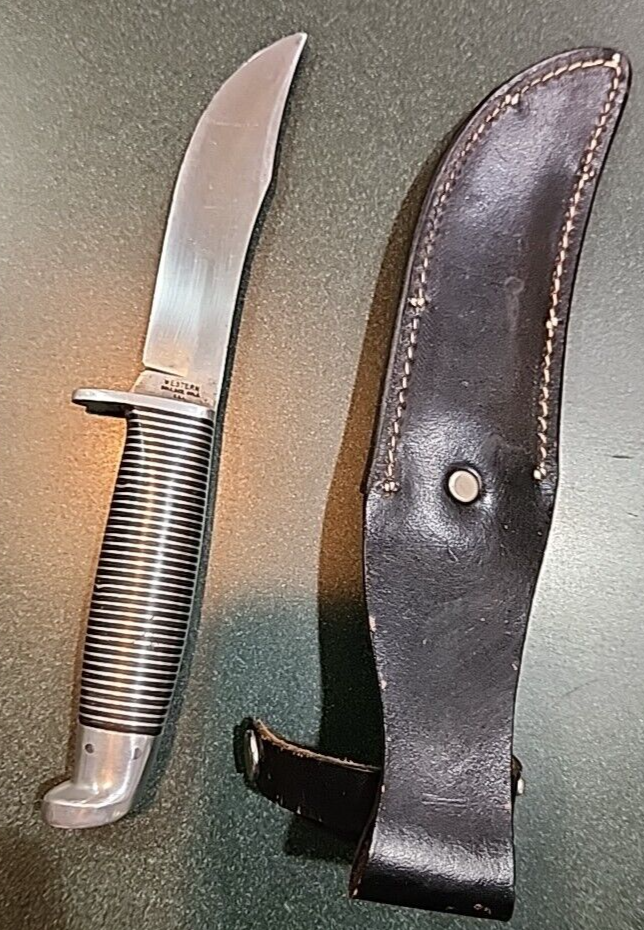 VINTAGE WESTERN KNIFE MODEL F66 SHEATH BLACK BEAUTY eBay