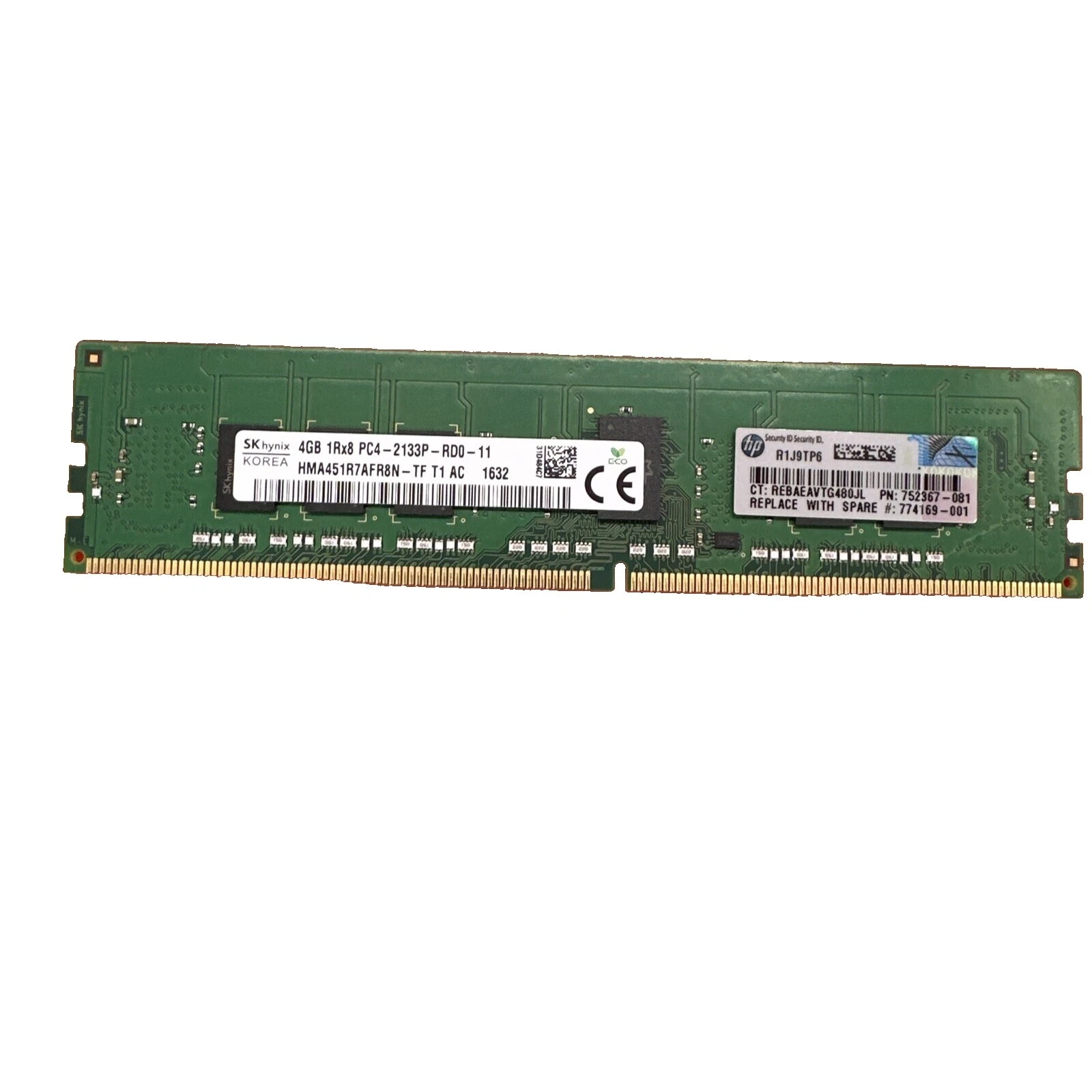 4 GB Capacity per Module DDR4 SDRAM Network Server Memory (RAM) 1 Modules