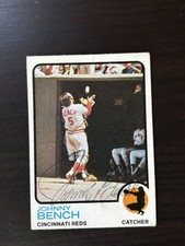 Johnny Bench 1973 Topps Ballpoint Pen Autograph #380 Signature Signed Auto Reds
