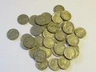 lot of 40 Buffalo Nickels Circulated Copper-Nickel 5C Variety Unchecked