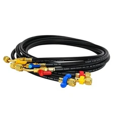 Upgraded 1/4" A2L Refrigerant Hose,72", Compact Ball Valve 72 Inches