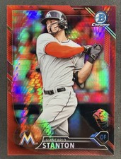 2016 Bowman Chrome- Giancarlo Stanton #BNR-24 Red Refractor **/5**