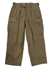 VTG Seyntex Pants Mens 34x30 Military Heavy Wool Field Cargo 60s utility hunting