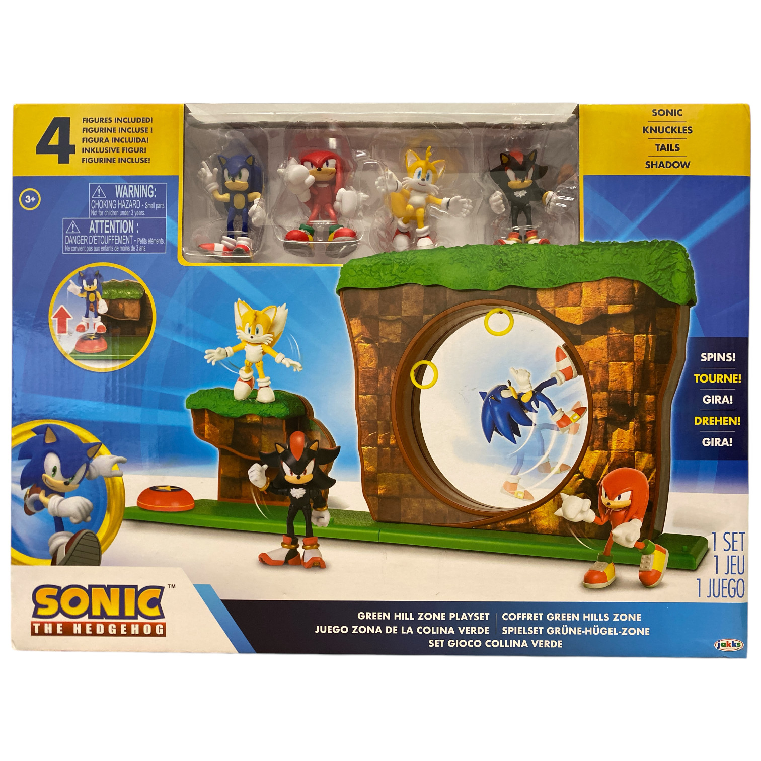 Игровой набор Sonic The Hedgehog Green Hills Zone с 4 фигурками