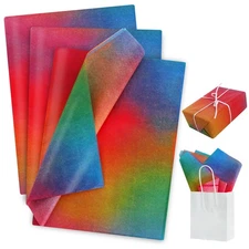 Colored Tissue Paper Bulk, 14x20 Inch, 40 Sheets, Gift Wrap, Multicolor