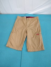 NWT Levi's Boy's Cargo Shorts Bermuda Khaki Tan Flex Stretch Waistband 10 Reg