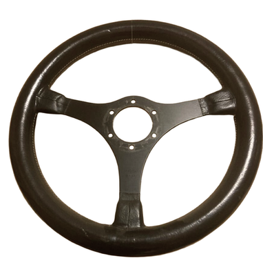 MOMO Jackie Stewart 350mm Steering Wheel Vintage Black Leather 86