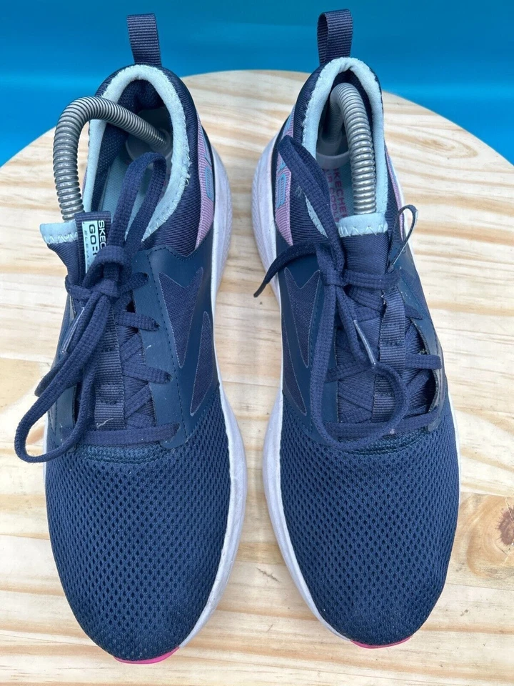 Женские беговые кроссовки Skechers Go Run Elevate Quick 128317 размер 9 с синей сеткой - Изображение 4 из 4