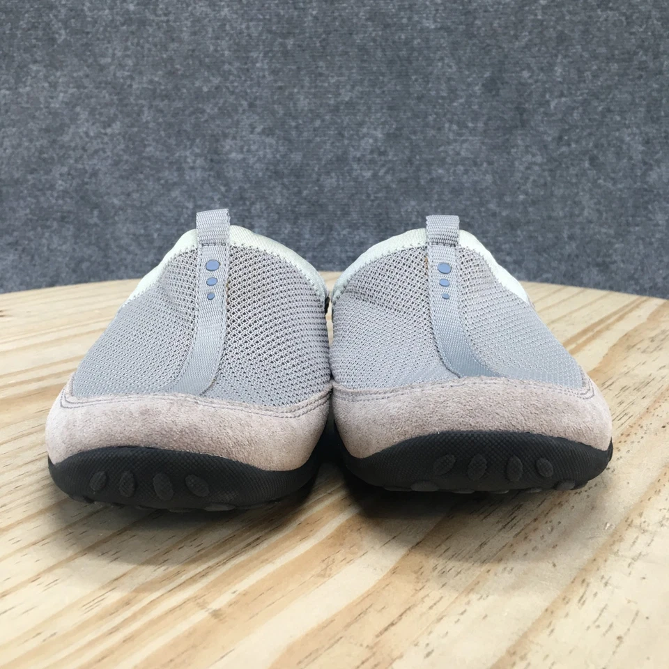 Clarks Privo Zapatos Mujer 9.5 M Informales Sin Cordones Mules Pisos Gris Azul Gamuza Foto 4 de 4