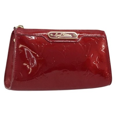 LOUIS VUITTON Monogram Vernis Trousse Pouch Pomme D'amour M93568 Auth YKZ1366A