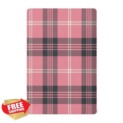 senya Crib Sheet Pink Plaid Small