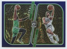 2023-24 Donruss Optic #2 Jaylen Brown / Jayson Tatum Optical Illusions Purple