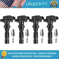 4X Brand OEM Ignition coil & 4X Iridium Spark plug For Mazda 3 6 CX-7 MX-5 UF540