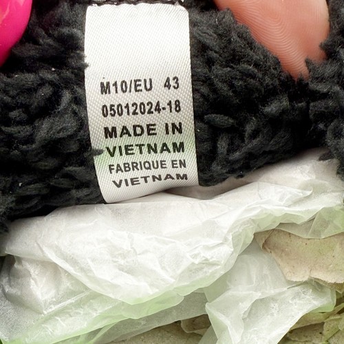 Zapatos de mula OOFOS para hombre OOcoozie EE. UU. 10 UE 43 negros Sherpa sin cordones nuevos en caja - Imagen 13 de 13