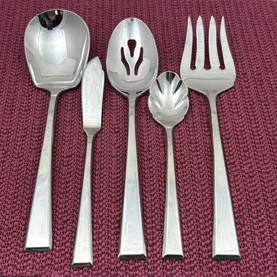 5 Piece Hostess Serving Set EPOCH Yamazaki Patrick 18/8 China Stainless