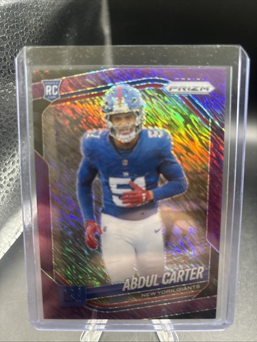 Abdul Carter RC 2025 Panini Prizm #394 Purple /15
