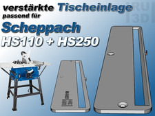 verstärkte Tischeinlage Einlage Scheppach HS 110 + 254 + 250 HS110 kompatibel