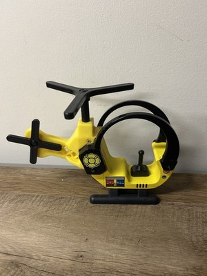 Kidkraft Yellow Wooden & Plastic Fire Station Rescue Helicopter Play Pretend Toy
