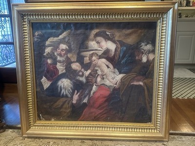 17th Century Original Art Work After Rubens  Adoration Of The Magi 