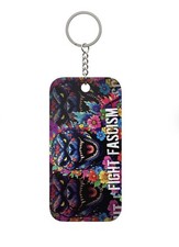 Godzilla Keychain Fight Fascism Kaiju keychain