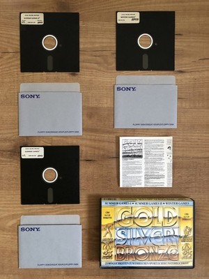 Gold Silver Bronze, U.S. Gold, 1990, Disk, getestet, CIB,C64,CBM 64,Commodore 64