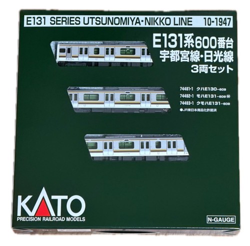 Juego de 3 coches KATO 10-1947 E131 Series 600 Utsunomiya Line Nikko 240802 | Condition: Used