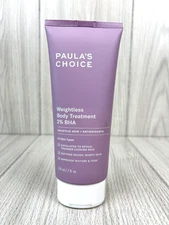 Paula's Choice Weightless Body Treatment 2% BHA 210ml/7 fl oz NEW SEALED