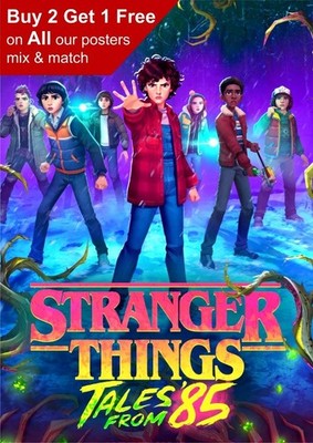Stranger Things Geschichten aus 85 2026 Serie Poster A5 A4 A3 A2 A1