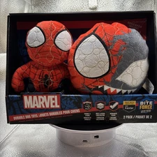 NEW! Marvel Bite Force Dog Toys, 2-pack: Spider Man