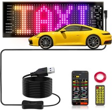 Led Sign for Car Windshield, Programmable LED Scrolling Flexible Screen Digital