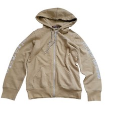 Vintage Hysteric Glamour Zip Up Hoodie Graphic Retro Womens XS Tan Japan Fashion