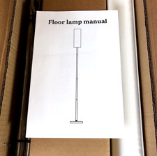 Smart LED Floor Lamp with App Control, RGB Colors, Dimmable Tall White Lamp