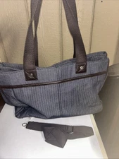 Thirty One Suite Success Tote Fourre-suit Success 885A DENIM Herringbone EUC